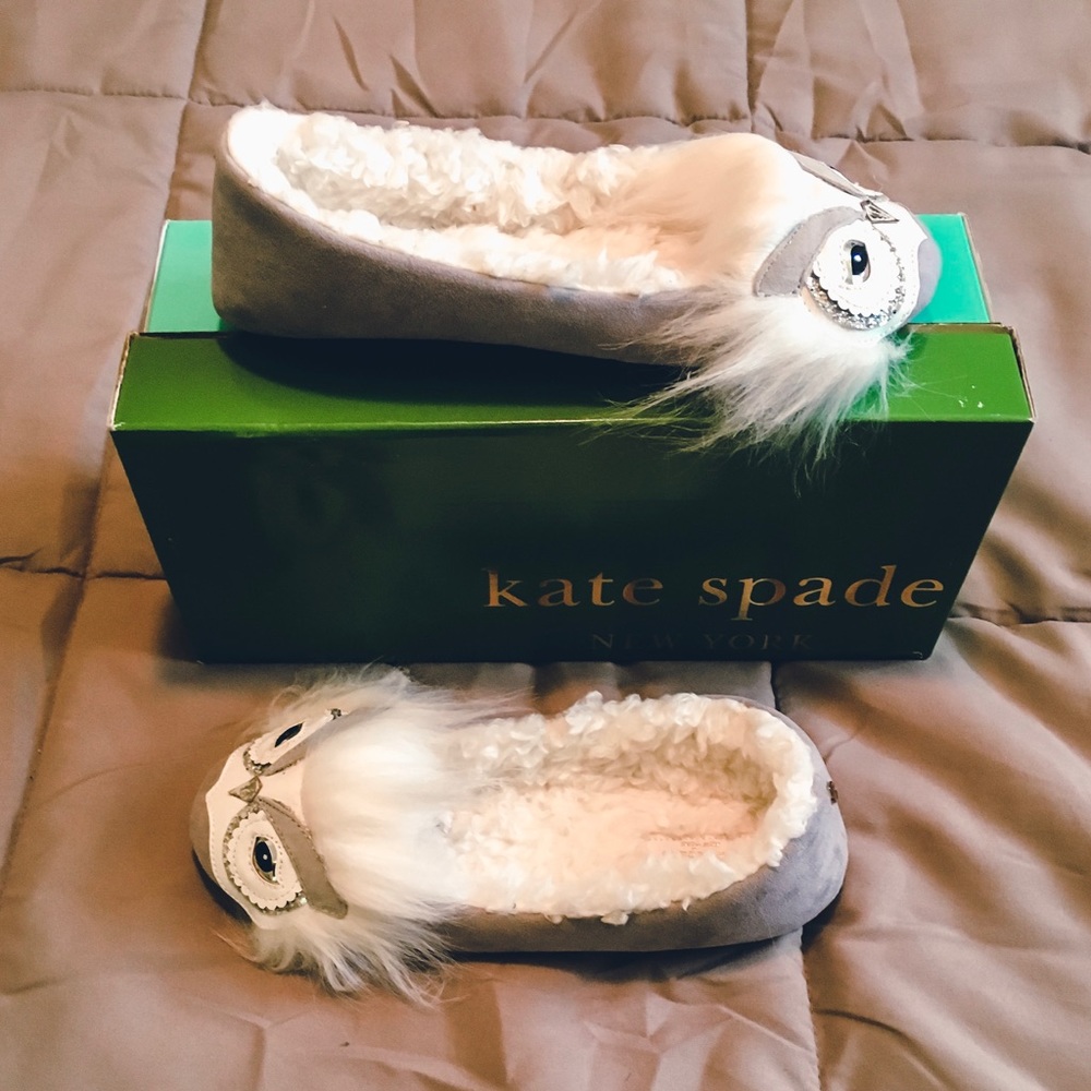 Kate Spade Samantha Owl Flat Slippers
